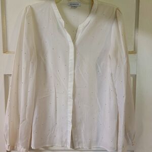 Blouse with silver stud detail